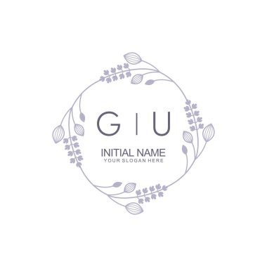 Çiçek İlham Veren Zamansız ve Sanatsal Markalaşma İçin GU Logoları