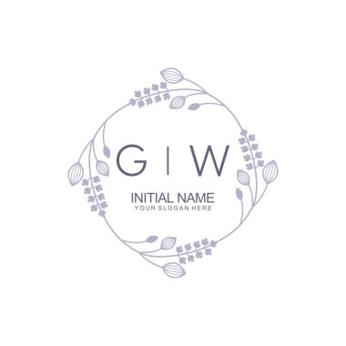 Çiçek İlham Veren Zamansız ve Sanatsal Markalaşma İçin GW Logoları