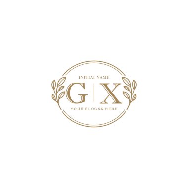 Markalaşma Kimliği için GX Minimalist Klasik İlk Logo Tasarımı