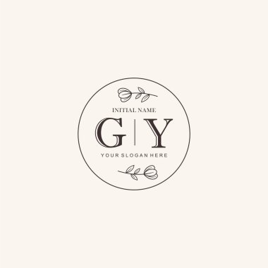 Markalaşma Kimliği için GY Minimalist Klasik Logo Tasarımı