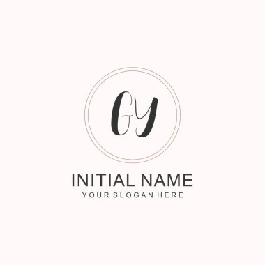 Markalaşma Kimliği için GY Minimalist Klasik Logo Tasarımı