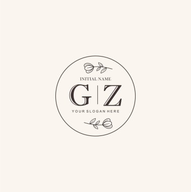 Markalaşma Kimliği için GZ Minimalist Klasik Logo Tasarımı