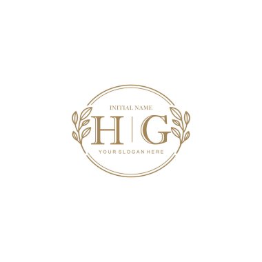 Markalaşma Kimliği için HG Minimalist Klasik Logo Tasarımı