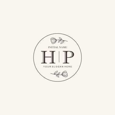 Markalaşma Kimliği için HP Minimalist Klasik Logo Tasarımı