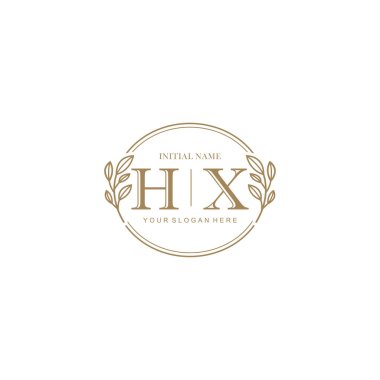 Markalaşma Kimliği için HX Minimalist Klasik Logo Tasarımı