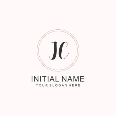 Markalaşma Kimliği için JC Minimalist Klasik Logo Tasarımı