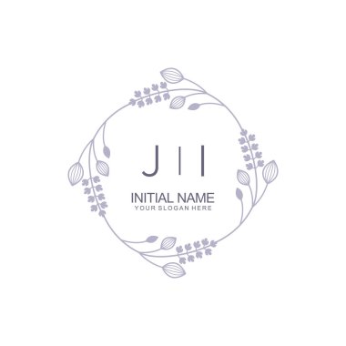 Çiçek İlham Veren İlk JI Logoları Zamansız ve Sanatsal Markalaşma İçin