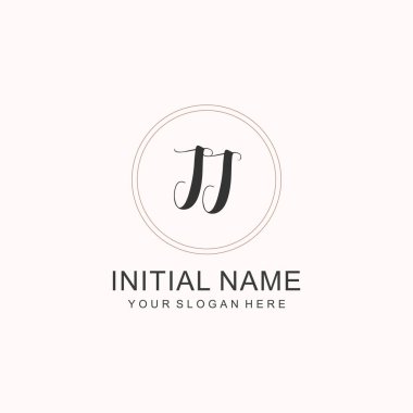 Markalaşma Kimliği için JJ Minimalist Klasik Logo Tasarımı