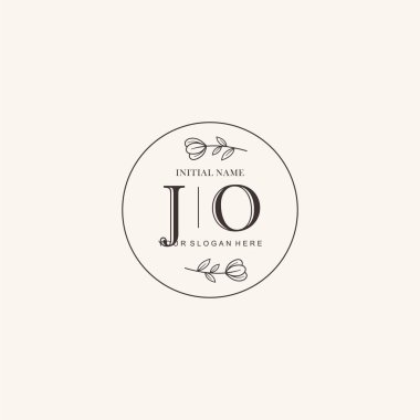 Markalaşma Kimliği için JO Minimalist Klasik Logo Tasarımı