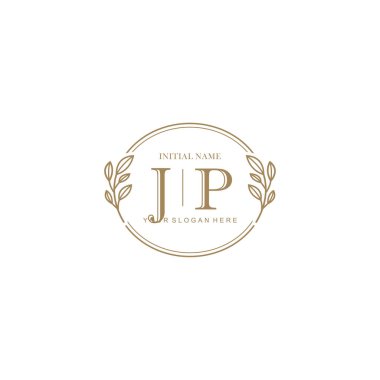 Markalaşma Kimliği için JP Minimalist Klasik Logo Tasarımı