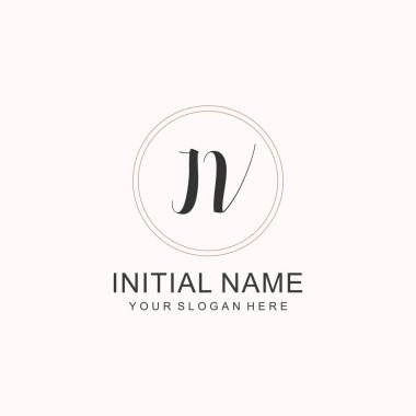 Markalaşma Kimliği için JV Minimalist Klasik Logo Tasarımı