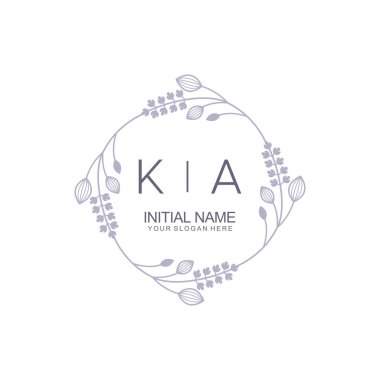 Çiçek İlham Veren KA Logoları Zamansız ve Sanatsal Markalaşma İçin