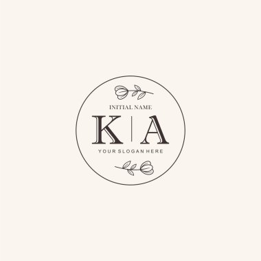 KA Minimalist Klasik Markalaşma Kimliği İlk Logo Tasarımı