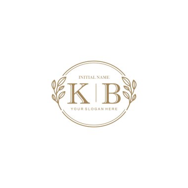 Markalaşma Kimliği için KB Minimalist Klasik İlk Logo Tasarımı
