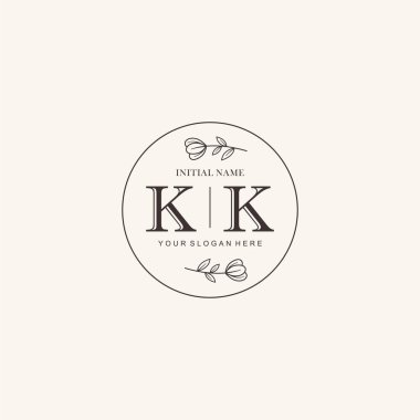 KK Minimalist Klasik Markalaşma Kimliği İlk Logo Tasarımı