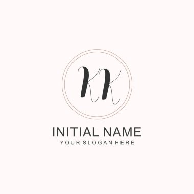 KK Minimalist Klasik Markalaşma Kimliği İlk Logo Tasarımı