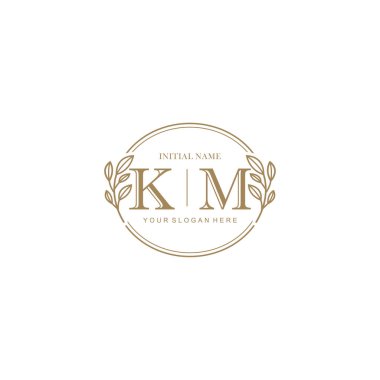 KM Minimalist Klasik Markalaşma Kimliği İlk Logo Tasarımı