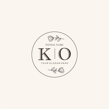 KO Minimalist Klasik Markalaşma Kimliği İlk Logo Tasarımı