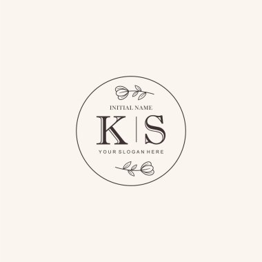KS Minimalist Klasik Markalaşma Kimliği için İlk Logo Tasarımı