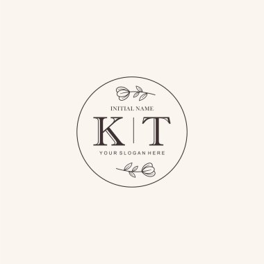 Markalaşma Kimliği için KT Minimalist Klasik Logo Tasarımı