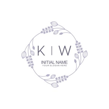 Çiçek İlham Veren İlk KW Logoları Zamansız ve Sanatsal Markalaşma İçin