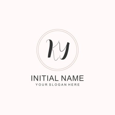 KY Minimalist Klasik Markalaşma Kimliği İlk Logo Tasarımı