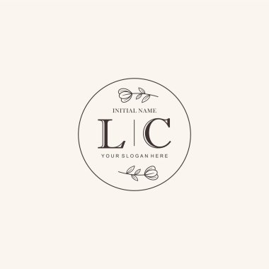 Markalaşma Kimliği için LC Minimalist Klasik Logo Tasarımı
