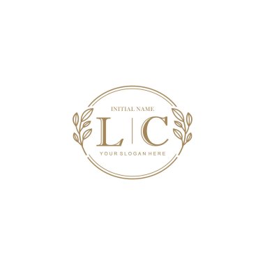 Markalaşma Kimliği için LC Minimalist Klasik Logo Tasarımı