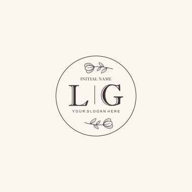 Markalaşma Kimliği için LG Minimalist Klasik Logo Tasarımı