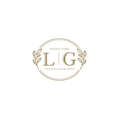 Markalaşma Kimliği için LG Minimalist Klasik Logo Tasarımı