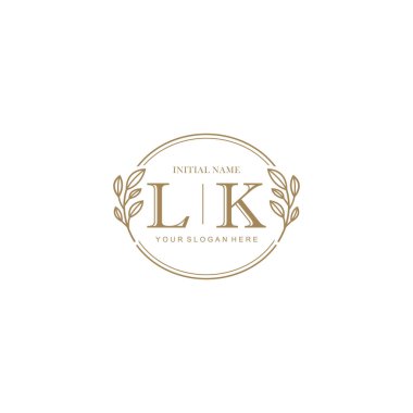 Markalaşma Kimliği için LK Minimalist Klasik Logo Tasarımı