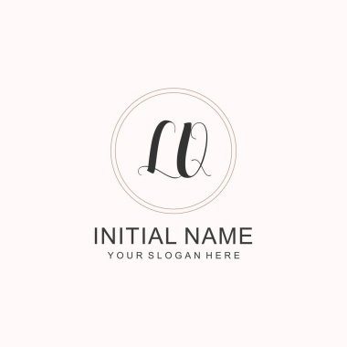 Markalaşma Kimliği için LQ Minimalist Klasik Logo Tasarımı