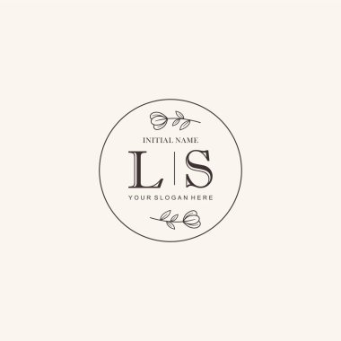 LS Minimalist Klasik Markalaşma Kimliği için İlk Logo Tasarımı