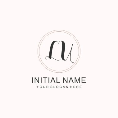 LU Minimalist Klasik Markalaşma Kimliği İlk Logo Tasarımı