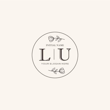 LU Minimalist Klasik Markalaşma Kimliği İlk Logo Tasarımı