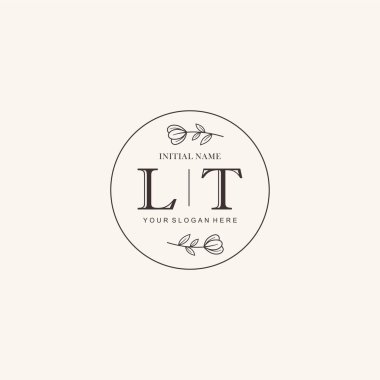 Markalaşma Kimliği için LT Minimalist Klasik Logo Tasarımı
