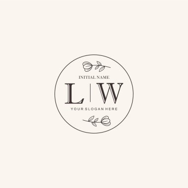 Markalaşma Kimliği için LW Minimalist Klasik Logo Tasarımı