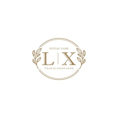 Markalaşma Kimliği için LX Minimalist Klasik Logo Tasarımı