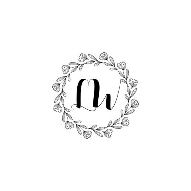 Çiçek İlham Veren İlk LW Logoları Zamansız ve Sanatsal Markalaşma İçin