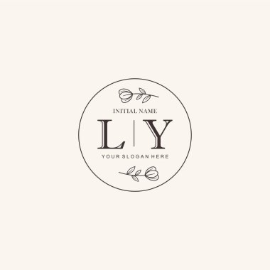 LY Minimalist Klasik Markalaşma Kimliği İlk Logo Tasarımı