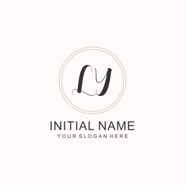 LY Minimalist Klasik Markalaşma Kimliği İlk Logo Tasarımı