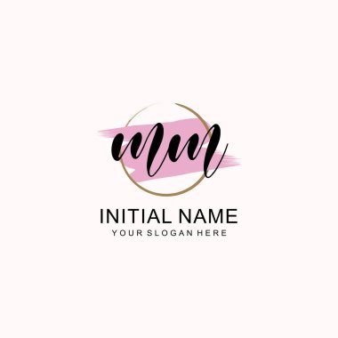 Sanatsal Fırça Aksanlı Modern El Yazısı Logosu