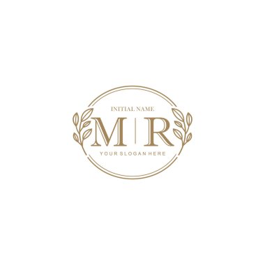 Markalaşma Kimliği için MR Minimalist Klasik Logo Tasarımı