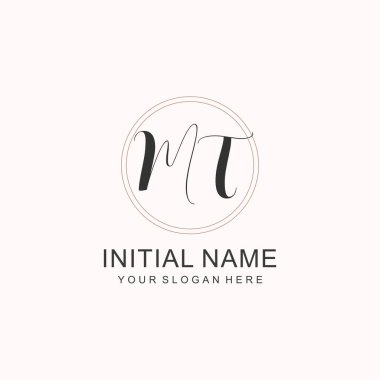 Markalaşma Kimliği için MT Minimalist Klasik Logo Tasarımı