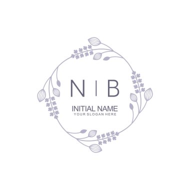 Çiçek İlham Veren NB Logoları Zamansız ve Sanatsal Markalaşma İçin