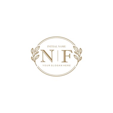 Markalaşma Kimliği için NF Minimalist Klasik Logo Tasarımı