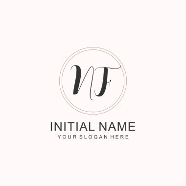 Markalaşma Kimliği için NF Minimalist Klasik Logo Tasarımı