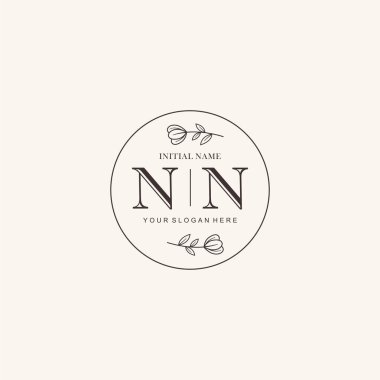 Markalaşma Kimliği için NN Minimalist Klasik Logo Tasarımı