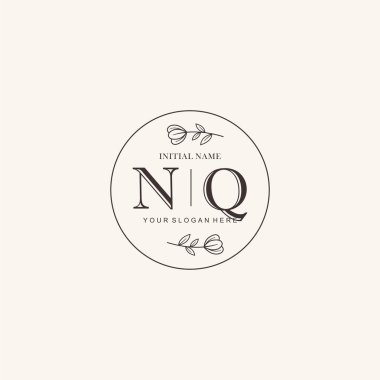 Markalaşma Kimliği için NQ Minimalist Klasik Logo Tasarımı