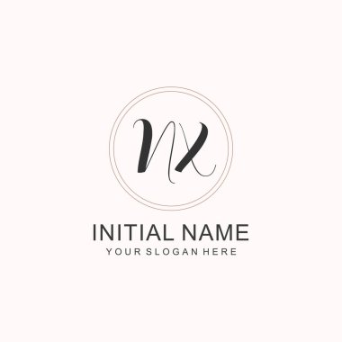 Markalaşma Kimliği için NX Minimalist Klasik Logo Tasarımı
